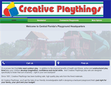 Tablet Screenshot of creativeplaythingsorlando.com